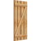 Ekena Millwork Spaced Board-n-Batten Shutters w/Z-Bar, Rough Sawn Western Red Cedar, 23W x 48H, PR RBS06Z23X048RWR - alternate 3